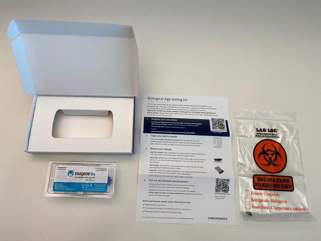 What does the Epigenetic test kit contain?