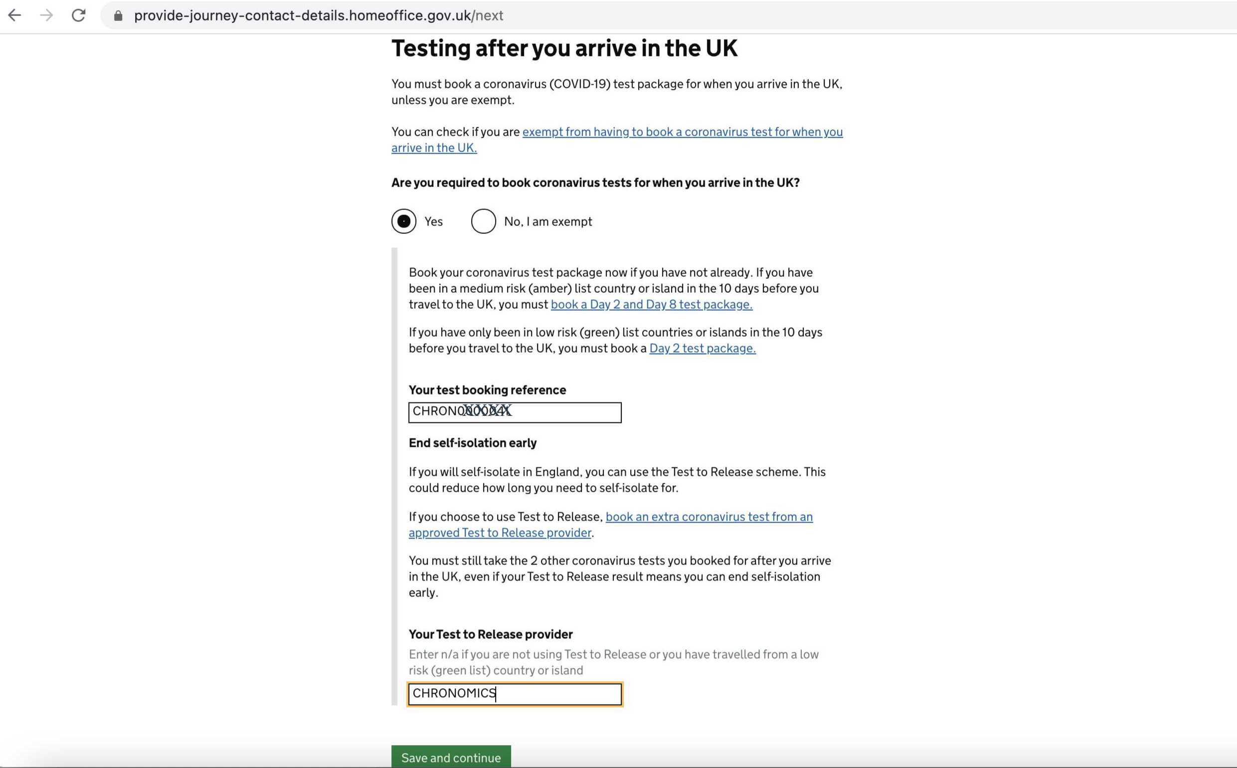 problems with uk passenger locator form